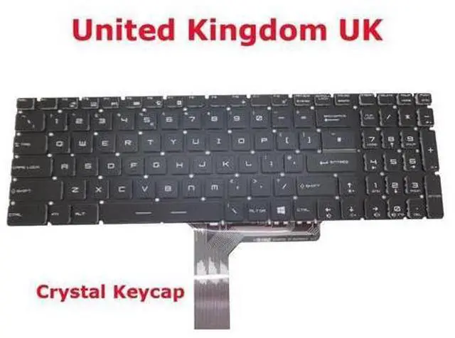 Main image of Crystal Keyboard For MSI WS72 GE62MVR GT72S GL72 GL62M PE60 V143422AK UK