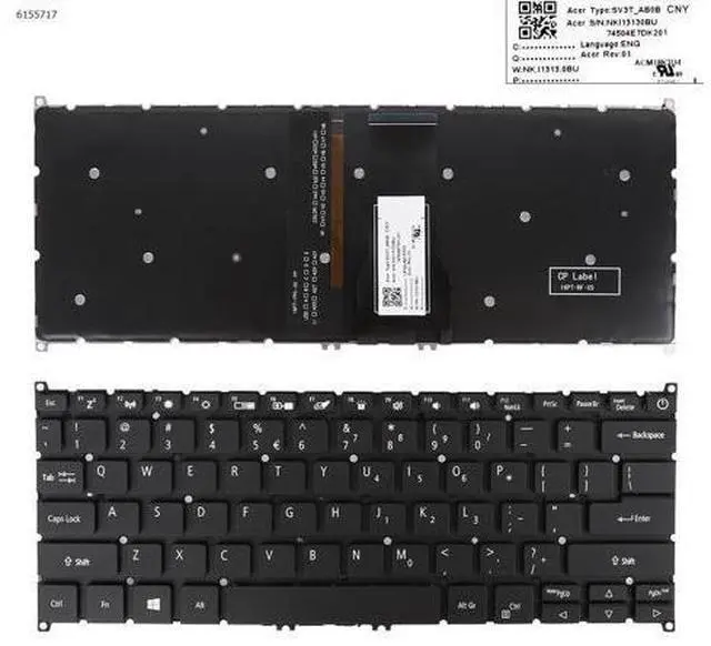 Main image of US Keyboard for ACER Swift 3 SF314-54 SF314-54G SF314-54G-52L8 SF314-56G BLACK