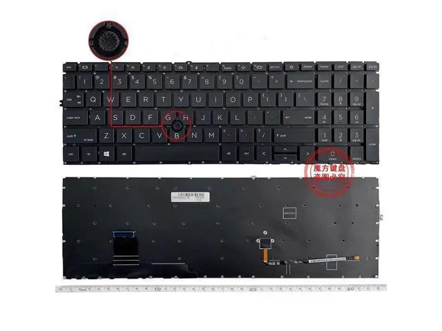Alt view image 2 of 4 - replacement keyboard for HP Elitebook 750 G7 750 G8 755 G7 755 G8 US with Backlit