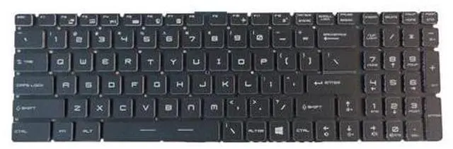 Main image of replacement keyboard for MSI Steel GE62 GE72 GS60 GS70 GS72 GT72 Colorful Backlit 6RF-009US