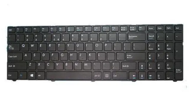 Main image of Laptop Keyboard For MEDION AKOYA P6402 MD60800 United States US Black With Frame