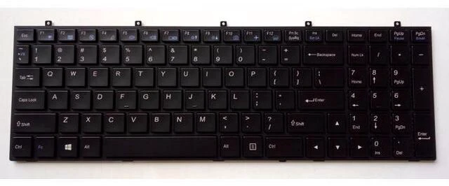 Main image of replacement keyboard for Clevo W350SKQ W350STQ W350SSQ W355STQ W355SS W355SSQ W35xSSQ US backlit