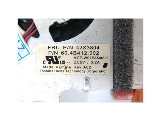 Alt view image 4 of 4 - FOR LENOVO FOR IBM FOR Thinkpad X60S X61S X60T X61T FRU 42X4399 laptop fan heat sink
