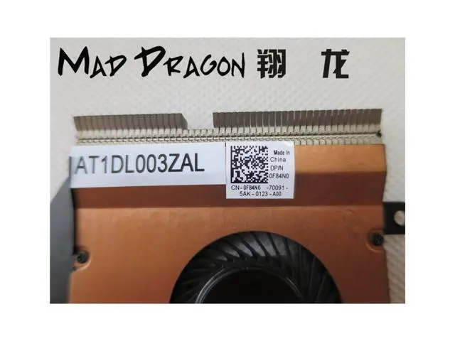 Alt view image 3 of 5 - MAD DRAGON Brand CPU Heatsink Fan Assembly for Dell Latitude 7470 E7470 CPU Heatsink and Fan F84n0 0F84N0 AT1DL003ZCL