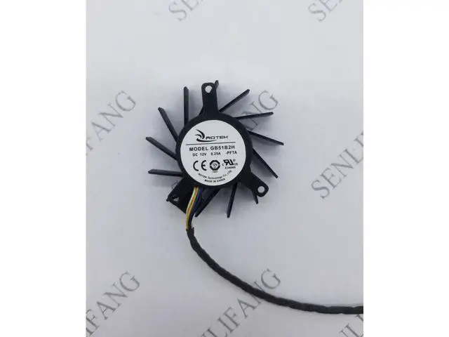 Alt view image 2 of 3 - ROTEK GB51B2M GB51B2H DC 12V 0.15A 4-wire Server Cooler Fan