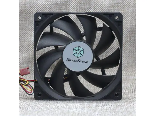 Alt view image 2 of 5 - SILVERSTONE S1202512SLN-3M 12V 0.18A 12 cm ultra-quiet AP121 chassis cooling fan