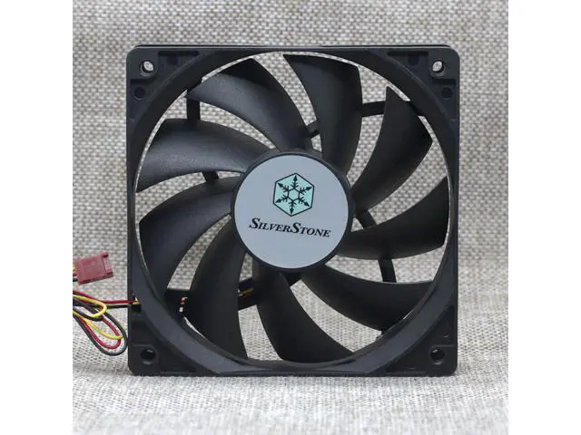 Alt view image 5 of 5 - SILVERSTONE S1202512SLN-3M 12V 0.18A 12 cm ultra-quiet AP121 chassis cooling fan