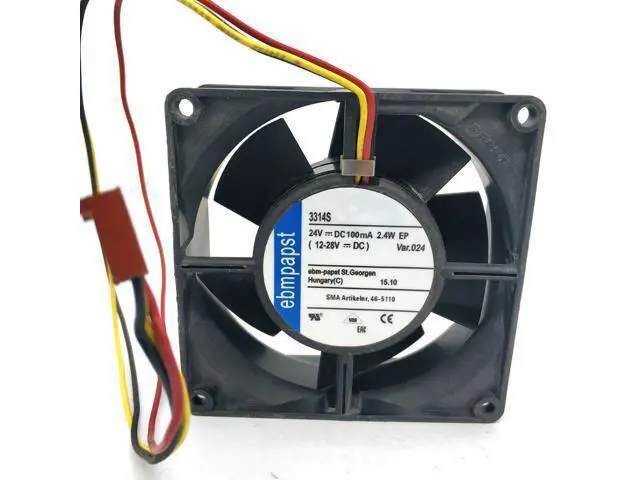 Main image of PAPST 9cm 3314S 24V 2.4w, 9232 dc24v 140ma 3.4w MULTIFAN 3314/12 3Wire Cooling fan
