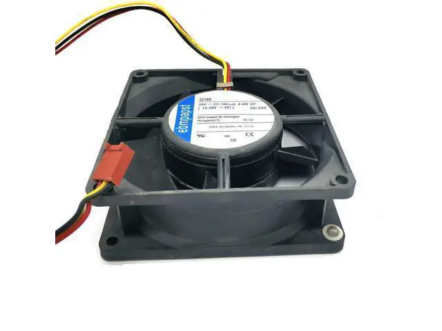 Alt view image 5 of 6 - PAPST 9cm 3314S 24V 2.4w, 9232 dc24v 140ma 3.4w MULTIFAN 3314/12 3Wire Cooling fan