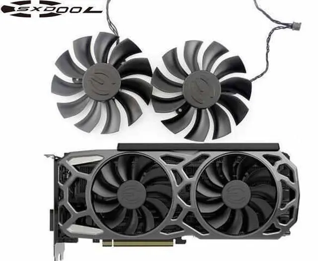 Main image of 2PCS/Lot PLA09215B12H 12V 0.55A 86mm 4Pin For EVGA GTX1080TI SC GTX 1080 Ti SC Black Edition SC2 Fan Graphics Card Cooling Fan