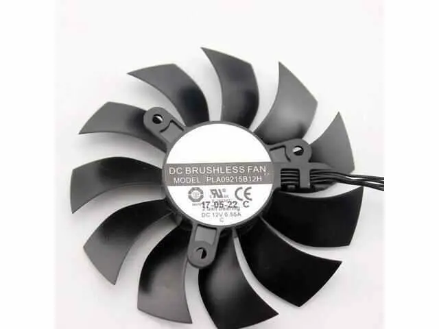 Alt view image 3 of 6 - 2PCS/Lot PLA09215B12H 12V 0.55A 86mm 4Pin For EVGA GTX1080TI SC GTX 1080 Ti SC Black Edition SC2 Fan Graphics Card Cooling Fan