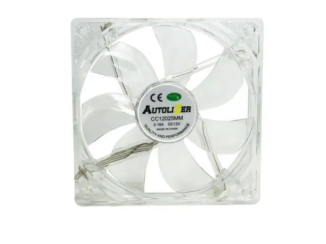 Alt view image 3 of 5 - Purple Quad 4-LED Light Neon Quite Clear 120mm PC Computer Case Cooling Fan Mod