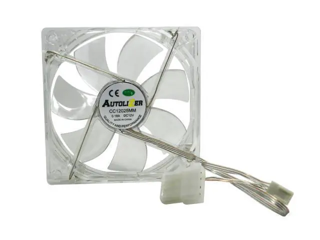 Alt view image 5 of 5 - Purple Quad 4-LED Light Neon Quite Clear 120mm PC Computer Case Cooling Fan Mod