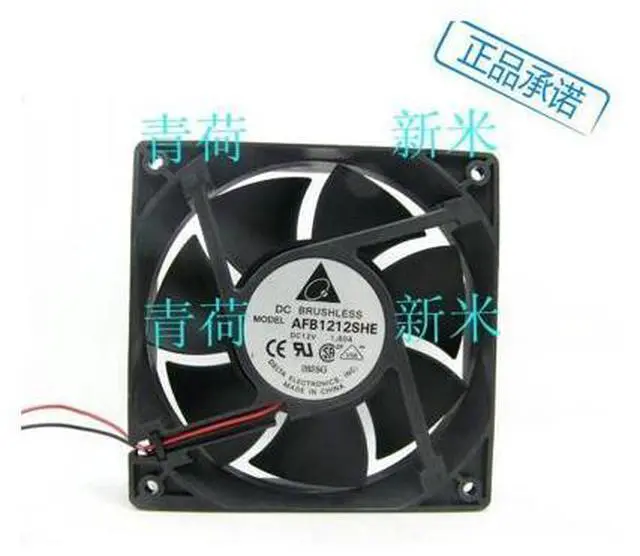 Main image of DELTA AFB1212SHE 12038 12V 1.60A BALL Bearing cooling fan