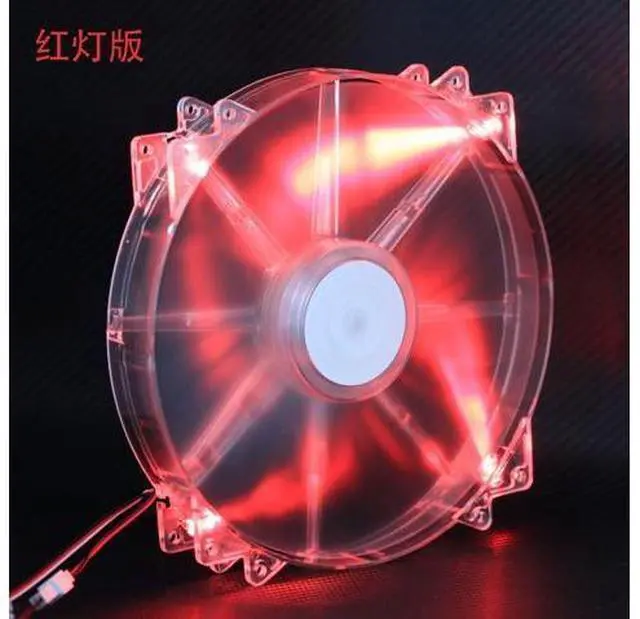 Main image of NEW original Cooler Master 200*30mm 20CM A20030-07CB-3MN-F1 12V 0.3A Red LED Fan Circular Case Cooler