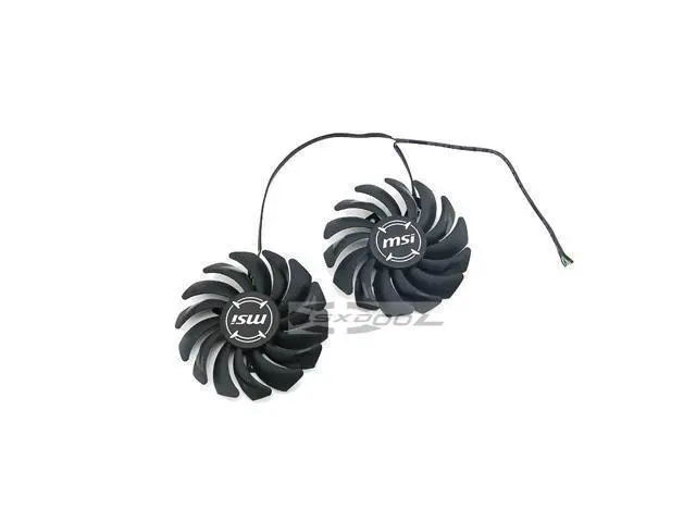 Alt view image 2 of 5 - 1 pair For MSI RX 470 480 570 580 ARMOR RADEON RX488 RX578 RX588 RX478 4G graphics card cooling fan PLD09210S12HH