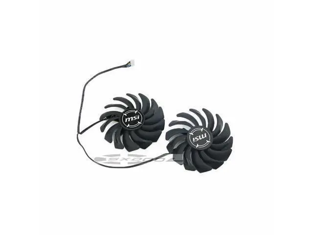 Alt view image 4 of 5 - 1 pair For MSI RX 470 480 570 580 ARMOR RADEON RX488 RX578 RX588 RX478 4G graphics card cooling fan PLD09210S12HH