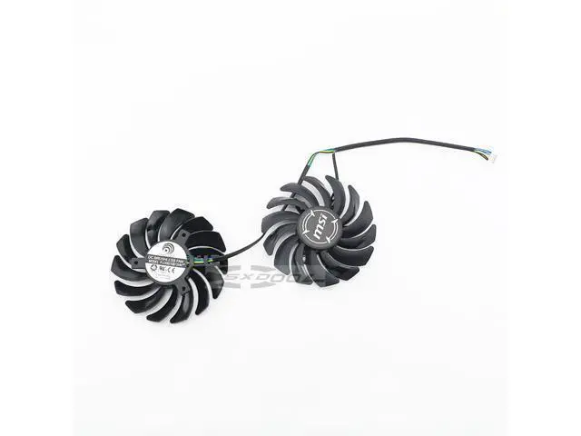 Alt view image 5 of 5 - 1 pair For MSI RX 470 480 570 580 ARMOR RADEON RX488 RX578 RX588 RX478 4G graphics card cooling fan PLD09210S12HH