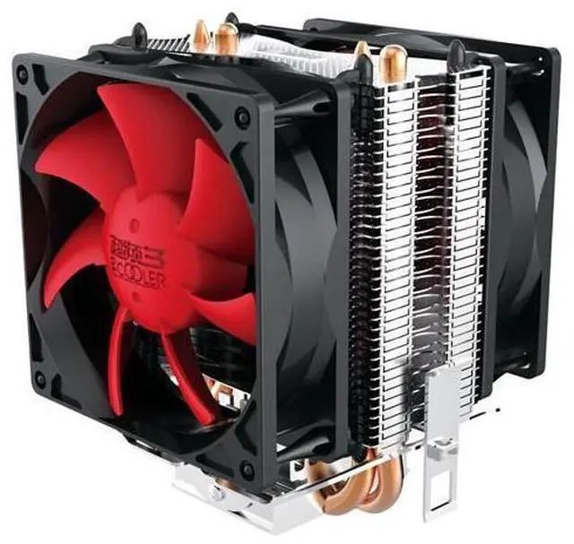 Main image of 2 Heatpipe CPU Cooler Double 80mm quiet cooling fan For intel LGA 775 1150 1151 1155 1556 AMD AM4 AM3