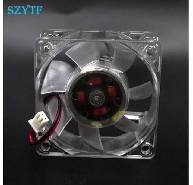 Alt view image 2 of 4 - New YY6025H12B 6025 12V 0.25A Transparent 6CM cooling Large wind double ball bearing fan 60*60*25mm