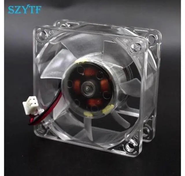 Alt view image 3 of 4 - New YY6025H12B 6025 12V 0.25A Transparent 6CM cooling Large wind double ball bearing fan 60*60*25mm