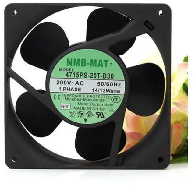 Main image of NEW NMB-MAT 4715PS-20T-B30 200V 14/13W 12038 aluminum frame suitable for 220V industrial case cooling fan