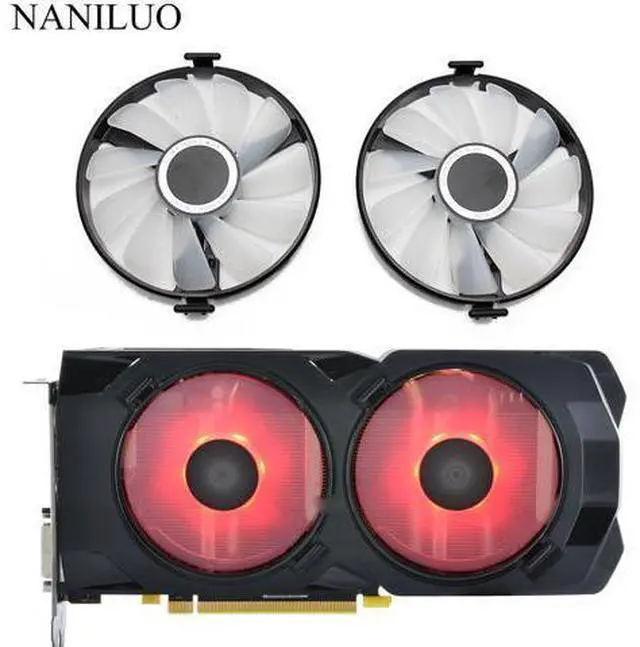 Main image of 1 pair FDC10U12S9-C Cooler Fan Replace XFX AMD Radeon RX 470 480 580 RX580 RX480 RX470 EDITION Crimson Graphics Card Cooling Fan