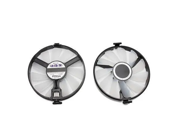 Alt view image 2 of 5 - 1 pair FDC10U12S9-C Cooler Fan Replace XFX AMD Radeon RX 470 480 580 RX580 RX480 RX470 EDITION Crimson Graphics Card Cooling Fan