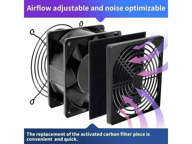 Alt view image 2 of 6 - 120V Solder Smoker Absorber Remover Fume Extractor Smoke Prevention DIY Working Cooling Fan Soldering with spare Carbon filter SXDOOL SXD12038B1LM