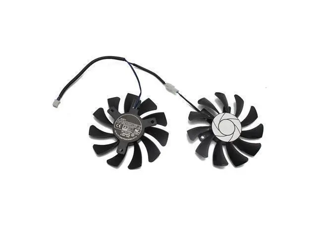 Alt view image 4 of 4 - HA8010H12F-Z 75MM 2Pin GTX1050 2GT OC GPU Cooler DUAL Fan MSI Gece GTX 1050Ti GTX 1050 Ti 4GT-OC Graphic Card Cooling Fan