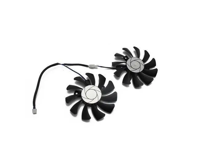 Alt view image 2 of 4 - HA8010H12F-Z 75MM 2Pin GTX1050 2GT OC GPU Cooler DUAL Fan MSI Gece GTX 1050Ti GTX 1050 Ti 4GT-OC Graphic Card Cooling Fan