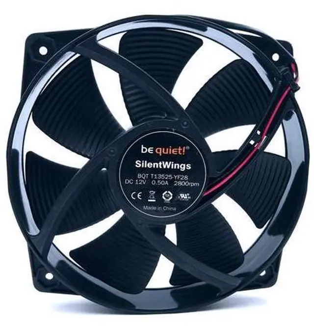 Alt view image 4 of 4 - 135mm fan bequiet fan silentwings BQT T13525-YF28 135mm 135*135*25mm DC 12V 0.50A 2800RPM axial cooling fan