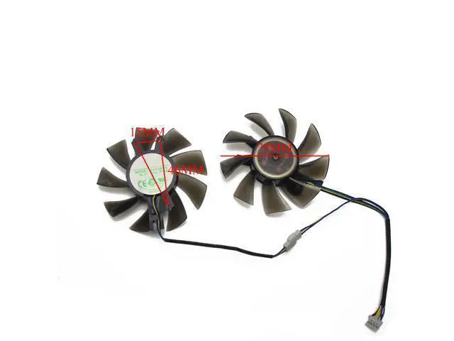 Alt view image 3 of 4 - 2PCS/lot P106 GA82S2H GALAX GTX1060 Cooler Fan KFA2 Gece GTX 1060 OC Graphics Cards as replacement Fa