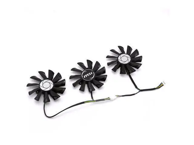 Alt view image 2 of 5 - For MSI GTX1080ti 1080 1070ti 1070 1060 980ti Dark Dragon Graphics Fan PLD09210S12HH DC12V 0.40A 4-wire cooler (3PCS/Lot)