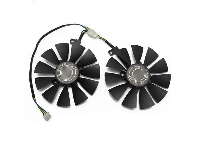 Alt view image 5 of 5 - 88mm T129215SU 0.50A For ASUS GTX1060 1070 Ti RX 470 570 580 Dual OC cooling fan a pair