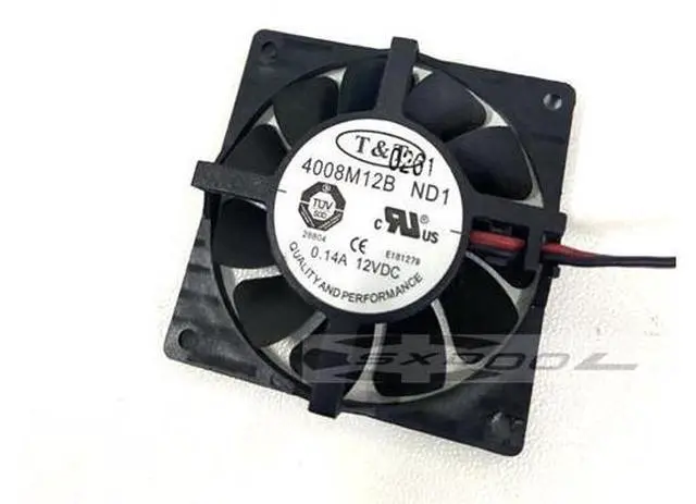 Main image of T&T 4008M12B ND1 12v 4008 40x40x8mm Hanging Frame North and South Bridge Cooling Fan