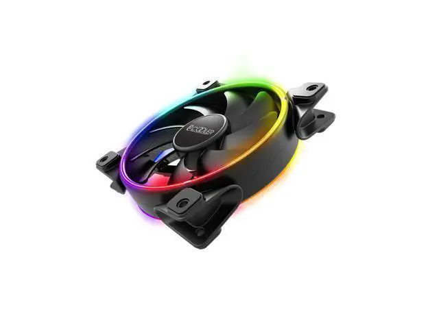 Alt view image 2 of 5 - 120mm Double HALO 3PIN RGB 4PIN PWM Quiet Fan For Computer Case Cooling CPU cooler Water cooling Replace Fan