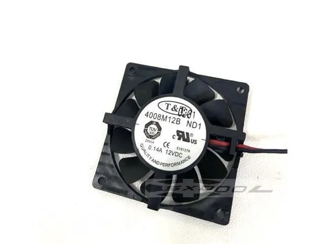 Alt view image 2 of 2 - T&T 4008M12B ND1 12v 4008 40x40x8mm Hanging Frame North and South Bridge Cooling Fan