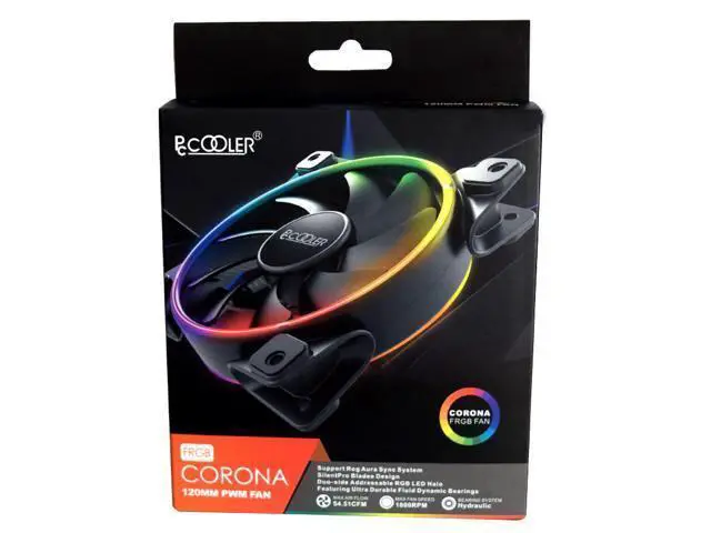 Alt view image 5 of 5 - 120mm Double HALO 3PIN RGB 4PIN PWM Quiet Fan For Computer Case Cooling CPU cooler Water cooling Replace Fan
