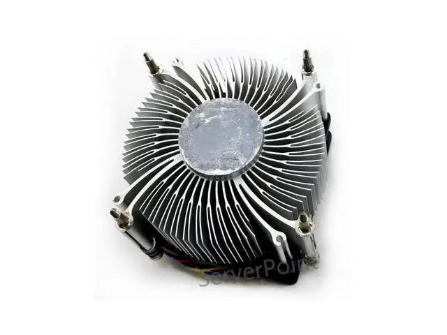 Alt view image 2 of 2 - 4 wires 644724-001 Desktop CPU Cooling Fan PC Heatsink Aluminum and plastic Cooling Fan