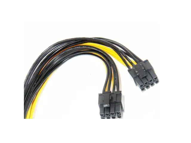 Alt view image 5 of 7 - 5-Pack PCI-E 8Pin to 2X 8 Pin (6+2) Power Splitter Cable for PCIE PCI Express Image Card Y - Splitter Extension Cable