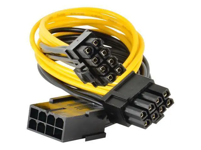 Alt view image 6 of 7 - 5-Pack PCI-E 8Pin to 2X 8 Pin (6+2) Power Splitter Cable for PCIE PCI Express Image Card Y - Splitter Extension Cable