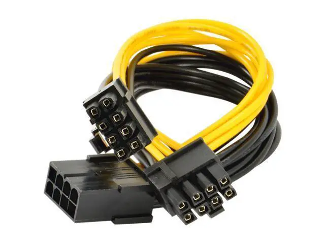 Alt view image 7 of 7 - 5-Pack PCI-E 8Pin to 2X 8 Pin (6+2) Power Splitter Cable for PCIE PCI Express Image Card Y - Splitter Extension Cable