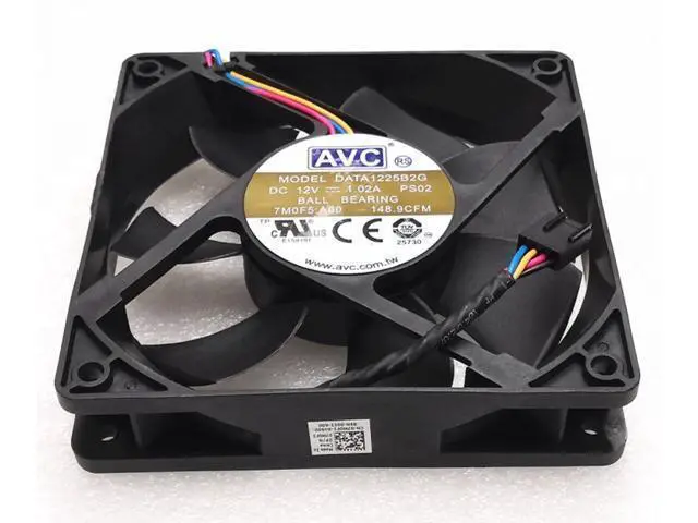 Main image of AVC 12025 12cm fan double ball 4-wire data125b2g 12V 1.02a 7m05f pwm cooling fan