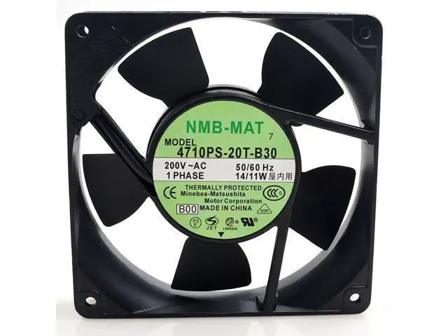 Alt view image 2 of 4 - 1pcs 4710PS-20T-B30 AC 200V exhaust fan industrial Axial centrifugal fan 12025 120mm 120*120*25mm