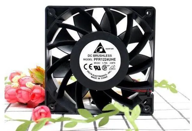 Main image of Delta Electronics PFR1224UHE CE75 DC 24V 1.75A 120x120x38mm 3-Wire Server Cooler Fan