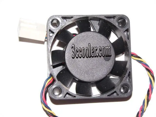 Alt view image 2 of 2 - Power Logic 40*10mm PLA04010S05HH-1 5V 0.27A 4 wires 4 pins 4CM case fan gateway router cooler