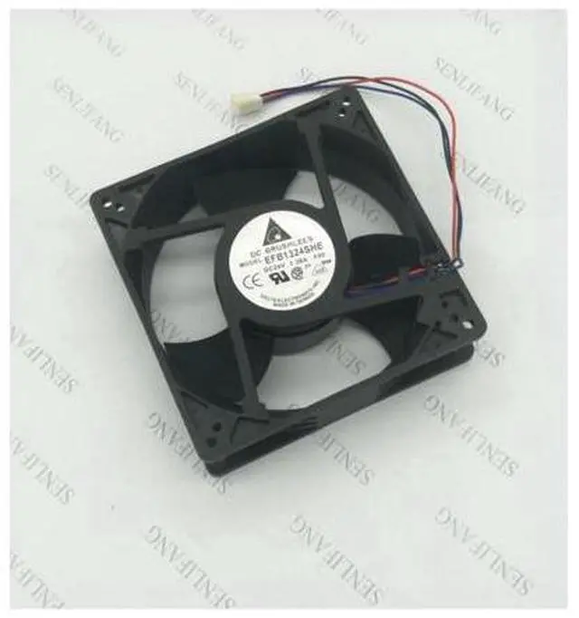 Main image of EFB1324SHE 4C58 DC 24V 1.38A 3-wire 127x127x38mm Server Cooler Fan