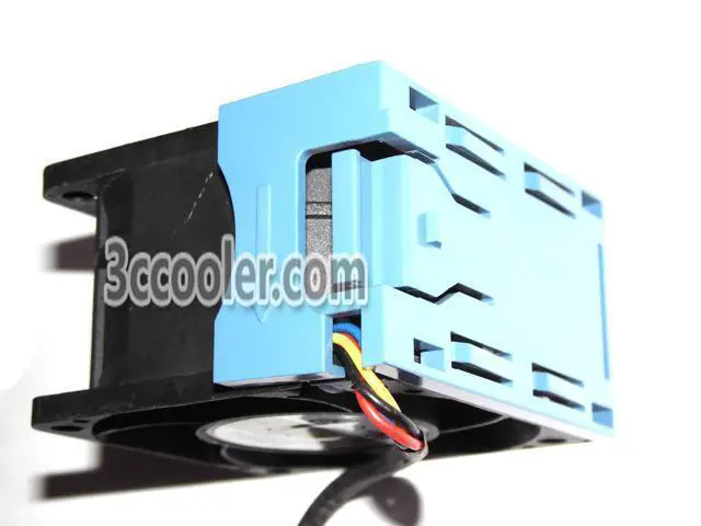Alt view image 2 of 3 - AVC 60x38mm 2B06038B12G 12V 2.20A DL180G6 P4300 G2 519199-001 530748-001 4 Wires 4 Pins Server Fan With blue Bracket
