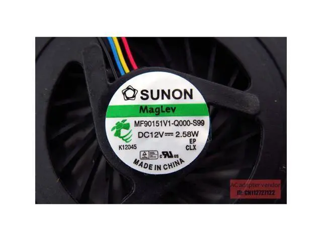 Alt view image 5 of 5 - NEW SUNON MF90151V1-Q000-S99 1323-009X000 12V 2.58W cooling fan